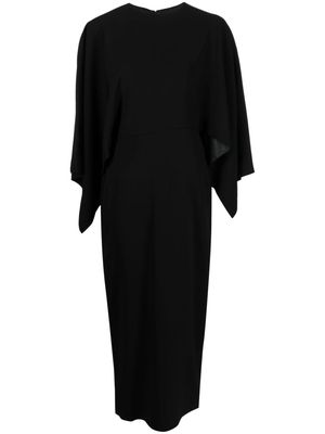 Rodebjer draped round-neck dress - Black