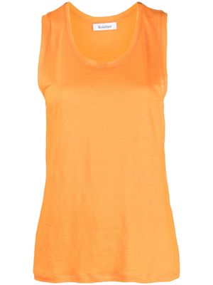 Rodebjer Kite linen tank top - Orange