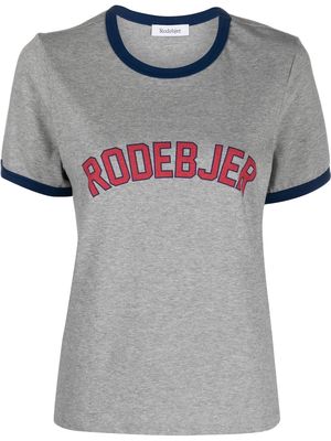 Rodebjer logo-print cotton T-shirt - Grey