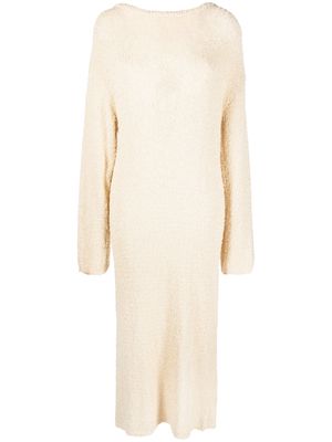 Rodebjer long-sleeve knitted midi dress - Neutrals