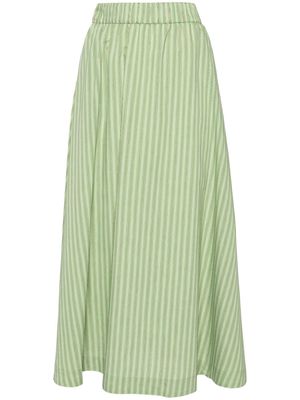 Rodebjer Marla striped midi skirt - Green