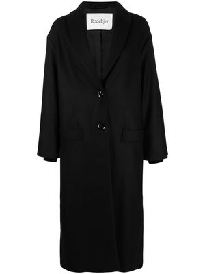 Rodebjer oversized single-breasted coat - Black
