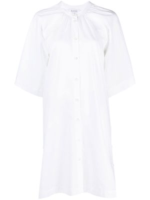 Rodebjer ruched oversized shirt - White