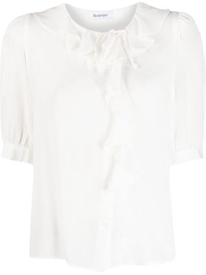 Rodebjer ruffle-trim detail blouse - White