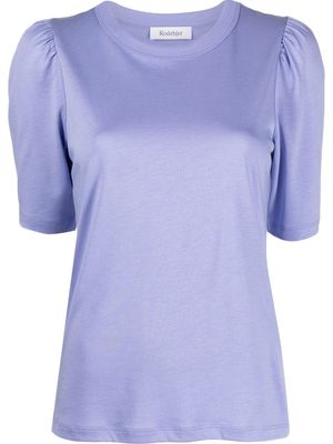 Rodebjer short puff-sleeved T-shirt - Purple