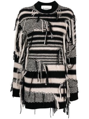 Rodebjer striped cotton jumper - Black