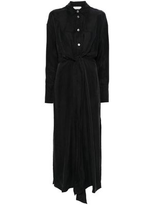 Rodebjer textured twill maxi dress - Black