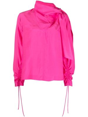 Rodebjer tie-neck blouse - Pink