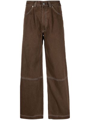 Rodebjer wide-leg lyocell trousers - Brown