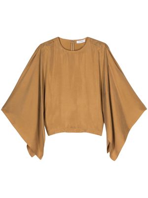 Rodebjer wide open-sleeves blouse - Neutrals