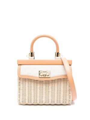 Rodo Paris straw mini bag - Brown