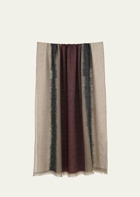 Rohan Ikat-Dyed Cashmere Shawl