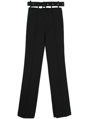 Rokh belt-detail straight trousers - Black