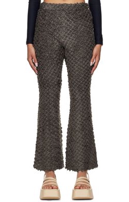 Rokh Brown Flared Trousers