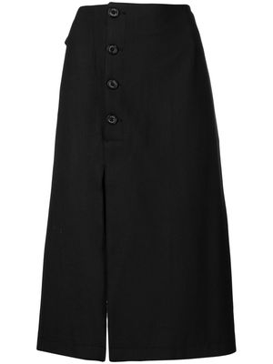 Rokh button-detail midi skirt - Black