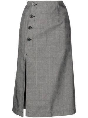 Rokh button-front midi skirt - Grey