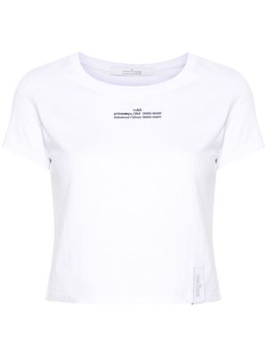 Rokh embroidered-logo T-shirt - White