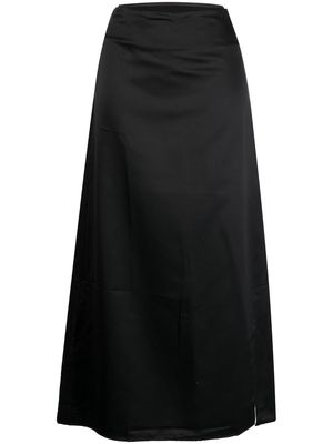 Rokh high-waist strap midi skirt - Black