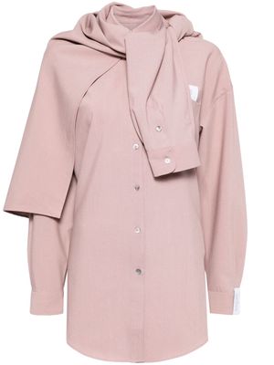 Rokh layered long-sleeve shirt - Pink