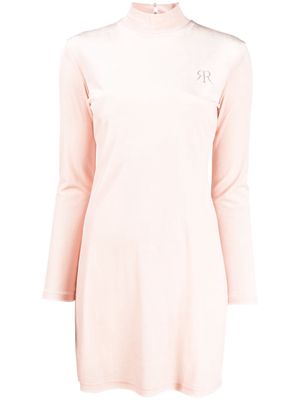 Rokh logo-print dress - Pink