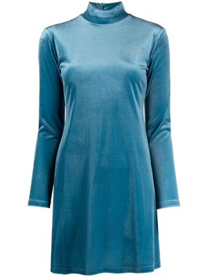 Rokh long sleeves stretched dress - Blue