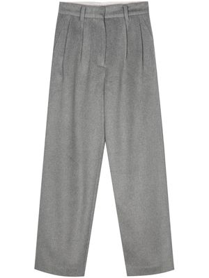 Rokh pleat detail wide-leg trousers - Grey