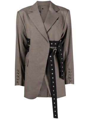 Rokh side tie-fastening blazer - Grey