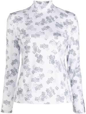 Rokh stamp-pattern jersey T-shirt - 01