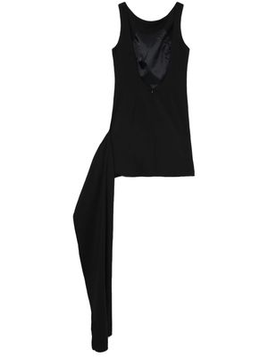 Rokh strap-detail sleeveless minidress - Black