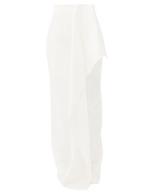 Roksanda - Korresia Waterfall Crepe Maxi Skirt - Womens - Ivory