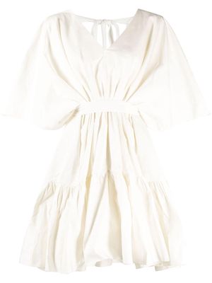 Roksanda pleated A-line minidress - White