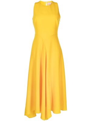 Roksanda sleeveless asymmetric-hem dress - Yellow