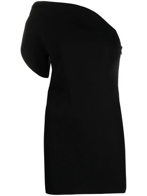 Roland Mouret asymmetric one-shoulder mini dress - Black