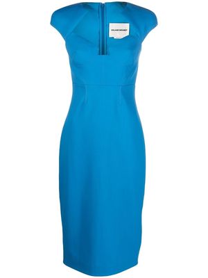 Roland Mouret fitted bodice dress - Blue