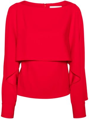 Roland Mouret layered crepe blouse