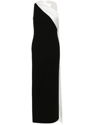 Roland Mouret one-shoulder cady maxi dress - Black