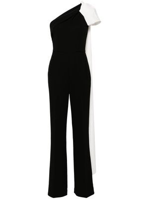Roland Mouret one-shoulder crepe jumpsuit - Black