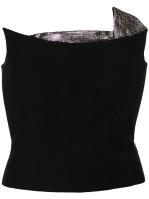 Roland Mouret rhinestone-embellished strapless top - Black