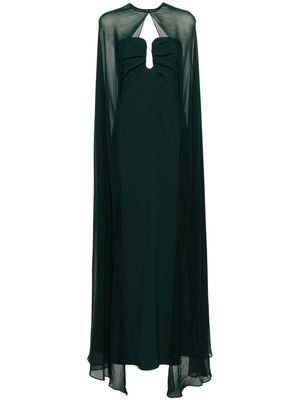 Roland Mouret strapless crepe gown - Green