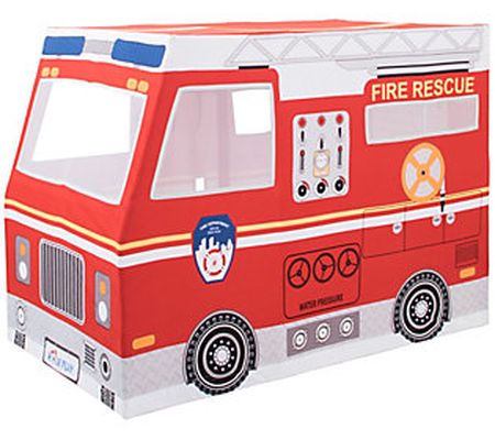 Role Play Deluxe Fire Truck Playhouse Tent