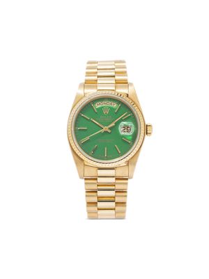 Rolex 1979 pre-owned Day Date 36mm - GREEN