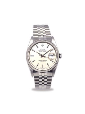 Rolex 1990 pre-owned Oyster Perpetual Datejust 35mm - Silver