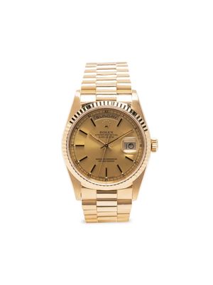 Rolex 1991 pre-owned Day-Date 34mm - Gold