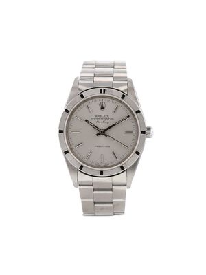 Rolex 1998 pre-owned Air King 34mm - Silver