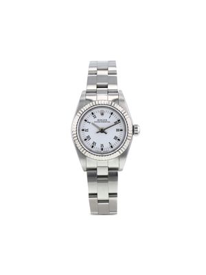 Rolex 2000 pre-owned Lady Oyster Perpetual 26mm - White