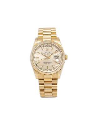 Rolex 2002 pre-owned Day-Date 36mm - CHAMPAGNE