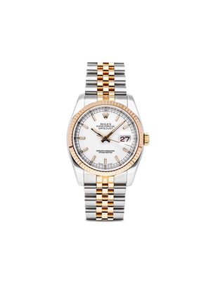Rolex 2007 pre-owned Datejust 36mm - White