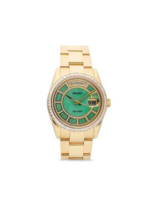 Rolex 2010-2022 pre-owned Day-Date 36mm - Green