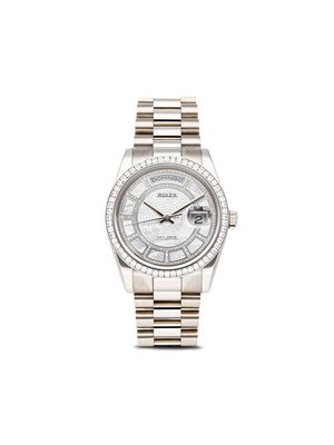 Rolex 2017 pre-owned Day-Date 36mm - White