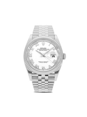 Rolex 2021 pre-owned Datejust 36mm - White